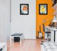 "Tiger Lilies" 2-Piece Vignette by Roey Ebert, Black Frame