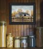 "A Casual Conversation" By Billy Jacobs, Printed Wall Art, Ready To Hang Framed Poster, Black Frame