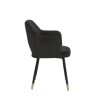 ACME Applewood Accent Chair, Black Velvet & Gold 59854