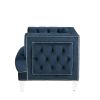 ACME Ansario Chair, Blue Velvet 56457