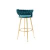 COOLMORE Bar Stools with Back and Footrest Counter Height Bar Chairs