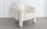 Modern Style Accent Chair Armchair for Living Room, Bedroom, Guest Room,Office, Ivory
