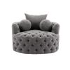 COOLMORE Modern swivel accent chair barrel chair for hotel living room / Modern leisure chair