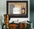 "Meals and Memories" By Pam Britton, Printed Wall Art, Ready To Hang Framed Poster, Black Frame