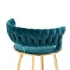 COOLMORE Bar Stools with Back and Footrest Counter Height Bar Chairs