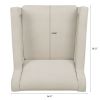 28.5" Wide Hollow Shape Arm Accent Chair