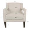 28.5" Wide Hollow Shape Arm Accent Chair