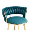 COOLMORE Bar Stools with Back and Footrest Counter Height Bar Chairs