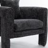 Modern Style Accent Chair Armchair for Living Room, Bedroom, Guest Room,Office,Rock Black