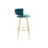 COOLMORE Bar Stools with Back and Footrest Counter Height Bar Chairs