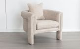 Modern Style Accent Chair Armchair for Living Room, Bedroom, Guest Room,Office,Beige
