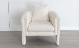 Modern Style Accent Chair Armchair for Living Room, Bedroom, Guest Room,Office, Ivory
