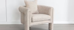 Modern Style Accent Chair Armchair for Living Room, Bedroom, Guest Room,Office,Beige