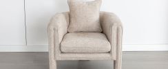 Modern Style Accent Chair Armchair for Living Room, Bedroom, Guest Room,Office,Beige