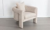 Modern Style Accent Chair Armchair for Living Room, Bedroom, Guest Room,Office,Beige