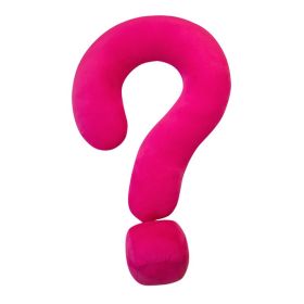 Home Living Room Sofa New Question Mark Office Siesta Pillow (Option: Rose Red-55x37cm)