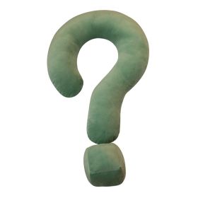 Home Living Room Sofa New Question Mark Office Siesta Pillow (Option: Green-55x37cm)