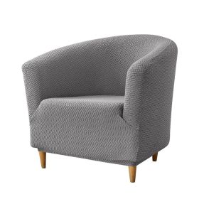 Elastic T-shaped Jacquard Club Sofa Cover (Option: 04 Medium Gray-Sofa Cover)