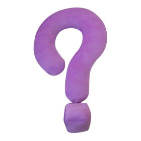 Home Living Room Sofa New Question Mark Office Siesta Pillow (Option: Purple-55x37cm)