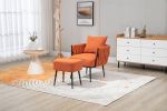 COOLMORE Velvet Accent Chair Modern Upholstered Armchair Tufted Chair with Metal Frame, Single Leisure Chairs for Living Room Bedroom