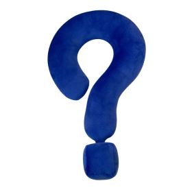 Home Living Room Sofa New Question Mark Office Siesta Pillow (Option: Klein Blue-55x37cm)