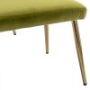 COOLMORE Velvet Accent Chair with Adjustable Armrests and Backrest, Button Tufted Lounge Chair, Single Recliner Armchair with Ottoman