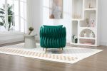 COOLMORE Accent Chair with Storage Ottoman Chair Tufted Barrel Chair Set Arm Chair for Living Room Bedroom