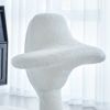 Sherpa Lamb Fabric Gaming Chair, Lambswool Fabric Upholstered Accent Chair for Gaming Room, Living Room, Bedroom