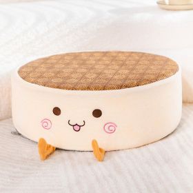 Bedroom And Household Office Thickened Cushion (Option: Round Summer Mat Bread-See Color)