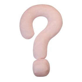 Home Living Room Sofa New Question Mark Office Siesta Pillow (Option: Light Pink-55x37cm)