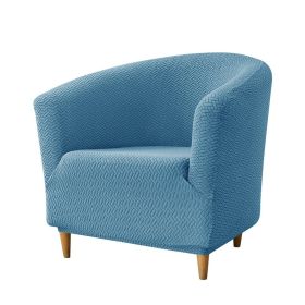 Elastic T-shaped Jacquard Club Sofa Cover (Option: 11 Turquoise Blue-Sofa Cover)